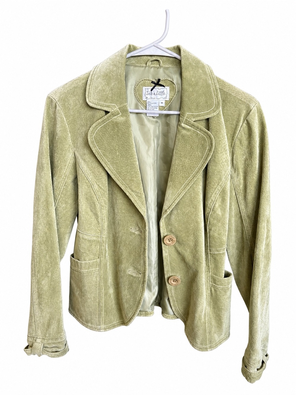 Live a Little Olive Suede Blazer